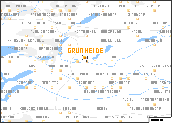 map of Grünheide