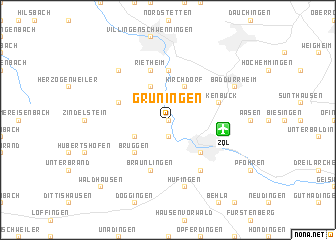map of Grüningen