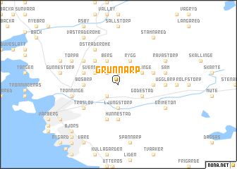 map of Grunnarp