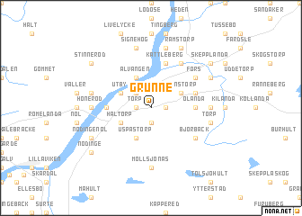 map of Grunne