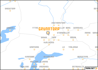 map of Grunntorp