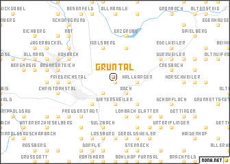 map of Grüntal