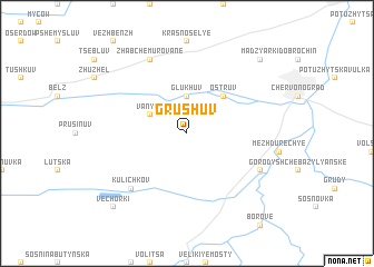 map of Grushuv