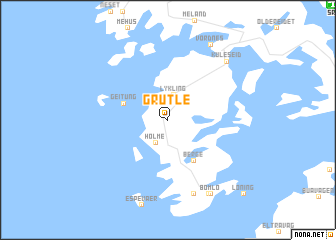 map of Grutle