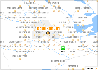 map of Gruvkarlby