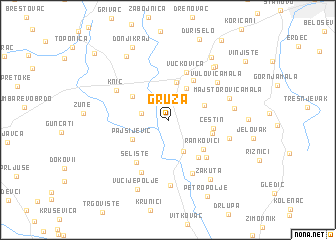 map of Gruža