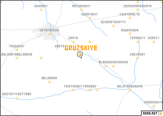map of Gruzskiye