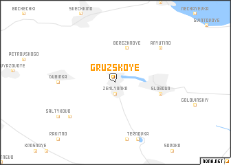 map of Gruzskoye