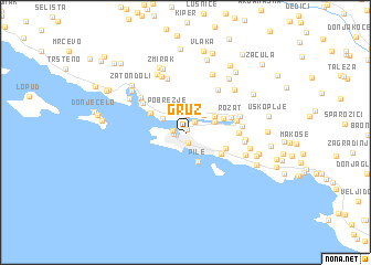map of Gruž