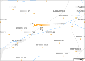 map of Gryakovo