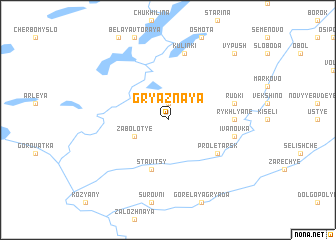 map of Gryaznaya