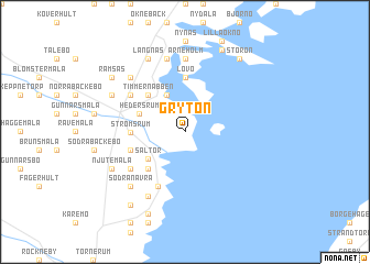 map of Grytön