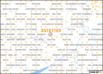 map of Gstetten