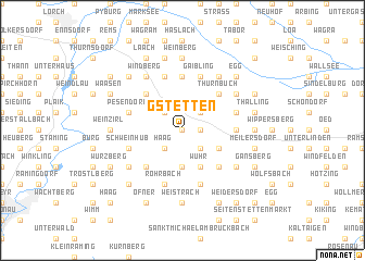 map of Gstetten