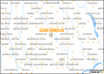 map of Guacá Abajo