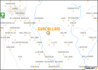 map of Guacallani
