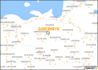 map of Guacamaya