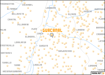 map of Guacanal