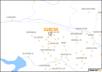 map of Guacas