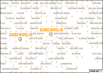 map of Guachipilín