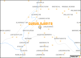 map of Guadalajarita