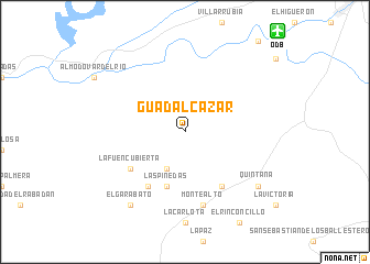map of Guadalcázar