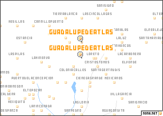 map of Guadalupe de Atlas