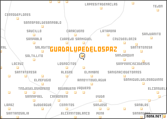 map of Guadalupe de los Paz