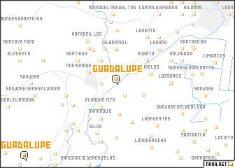 map of Guadalupe