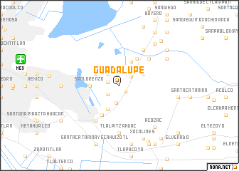 map of Guadalupe