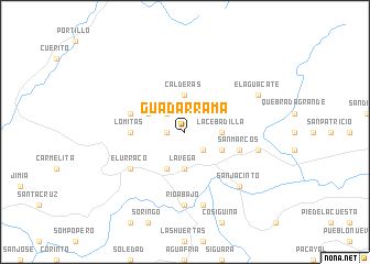 map of Guadarrama
