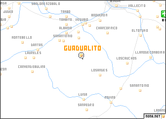 map of Guadualito