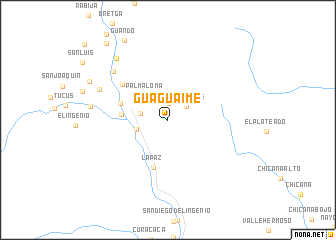 map of Guaguaime