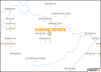 map of Guahuachérare