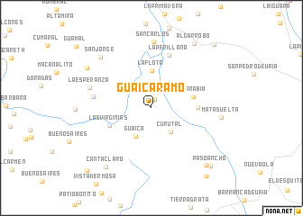 map of Guaicáramo