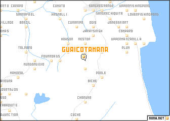 map of Guaico Tamana