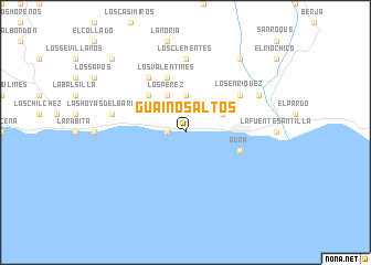 map of Guainos Altos