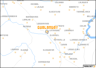 map of Gualanday