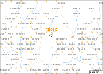 map of Guala
