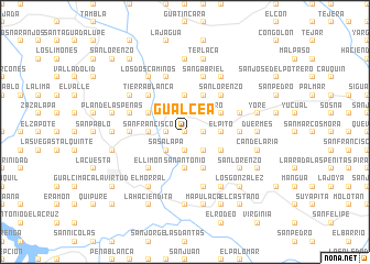 map of Gualcea