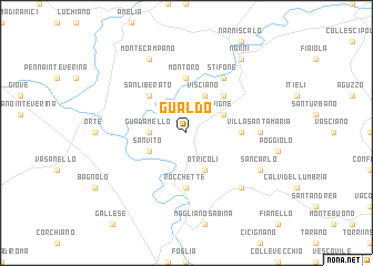 map of Gualdo