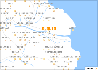map of Gualta