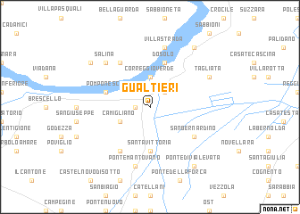 map of Gualtieri