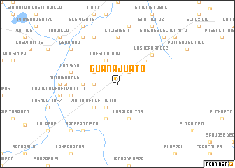 map of Guanajuato