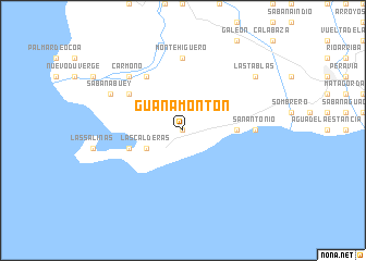 map of Guanamonton