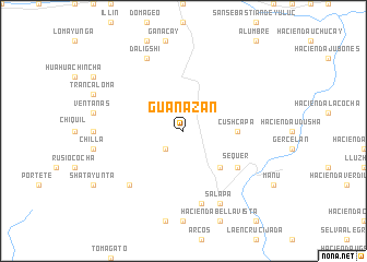 map of Guanazán