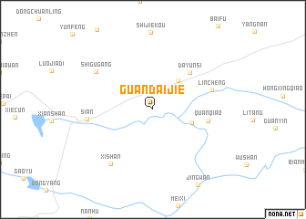 map of Guandaijie