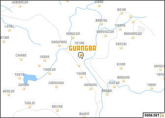 map of Guangba