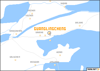 map of Guanglingcheng