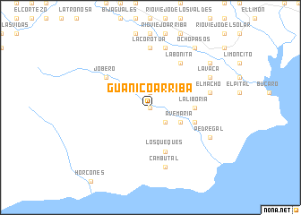 map of Guánico Arriba